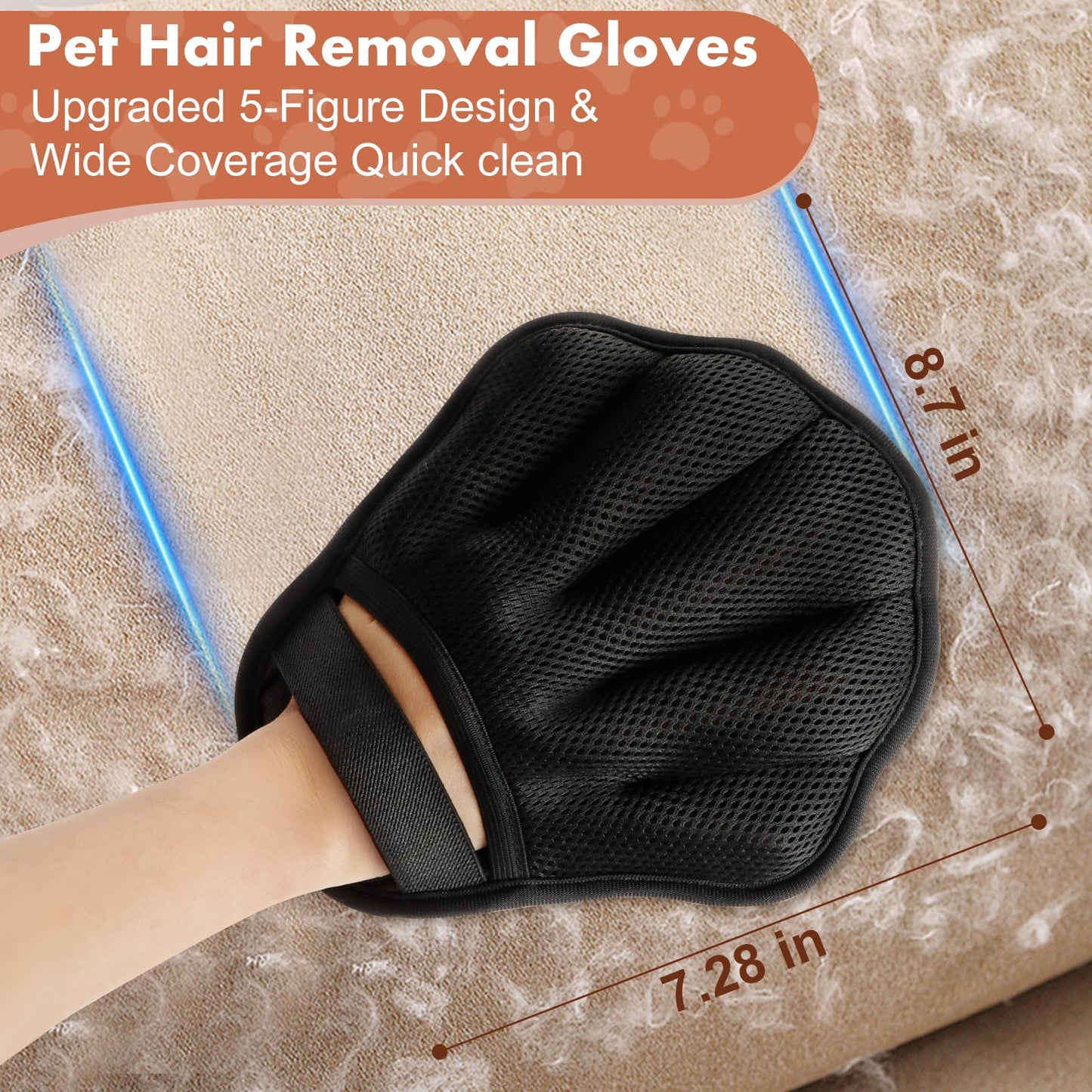 Palirs Pet Hair Removal Glove. Chosen for real quality, fits naturally into modern pet homes.