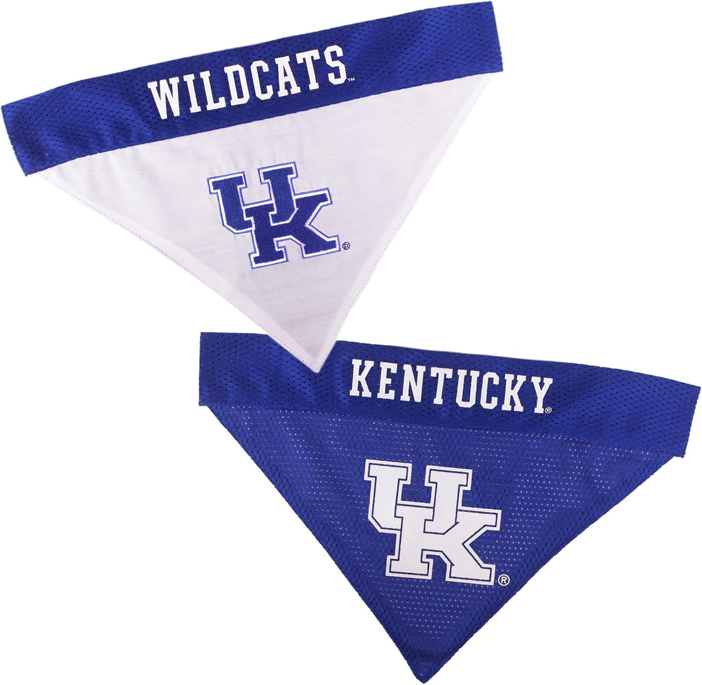 Pets First Collegiate Pet Accessories, Reversible Bandana, Kentucky Wildcats, Large/X-Large
