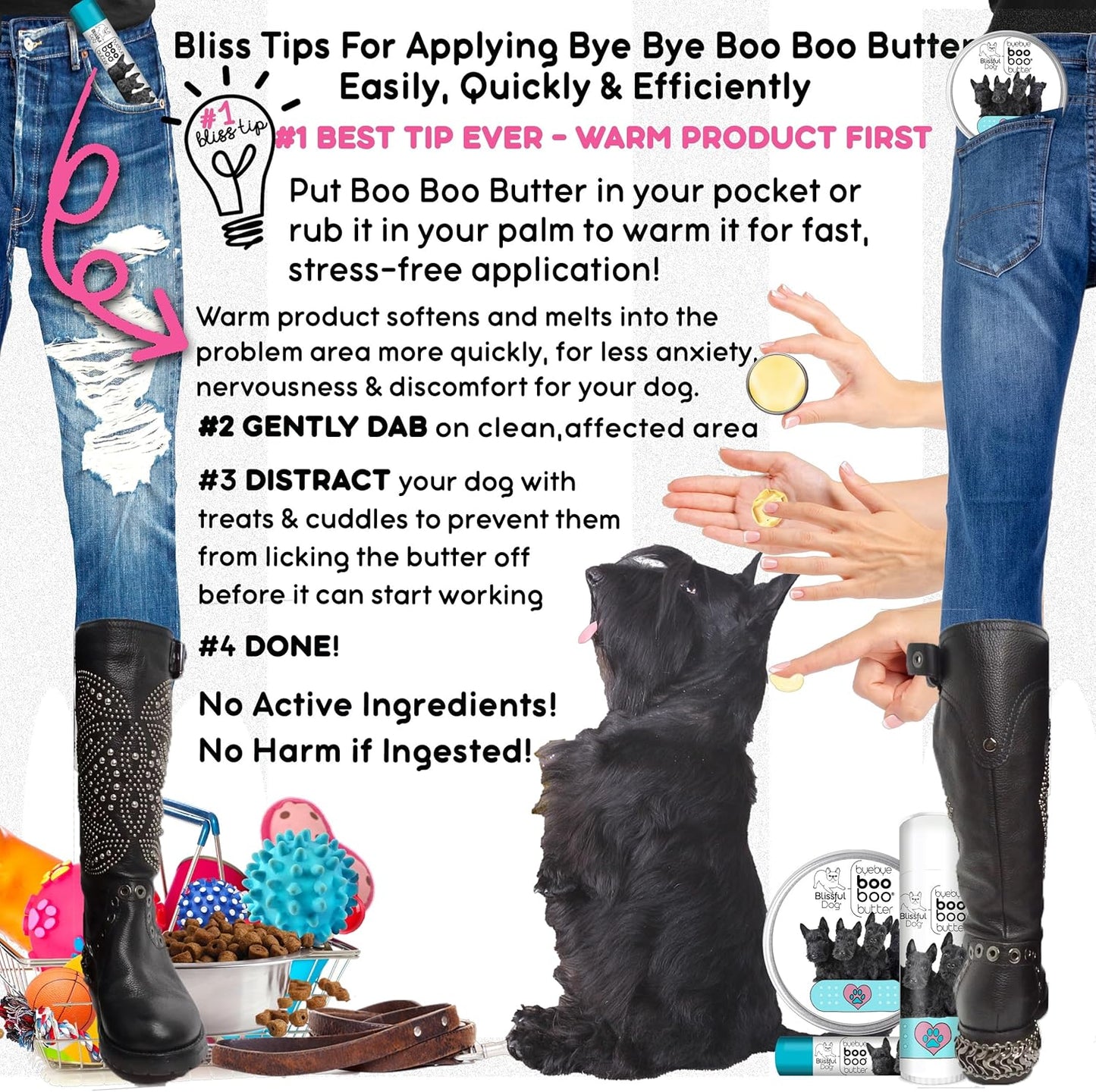 The Blissful Dog Scottish Terrier Boo Boo Butter, 16 Ounce