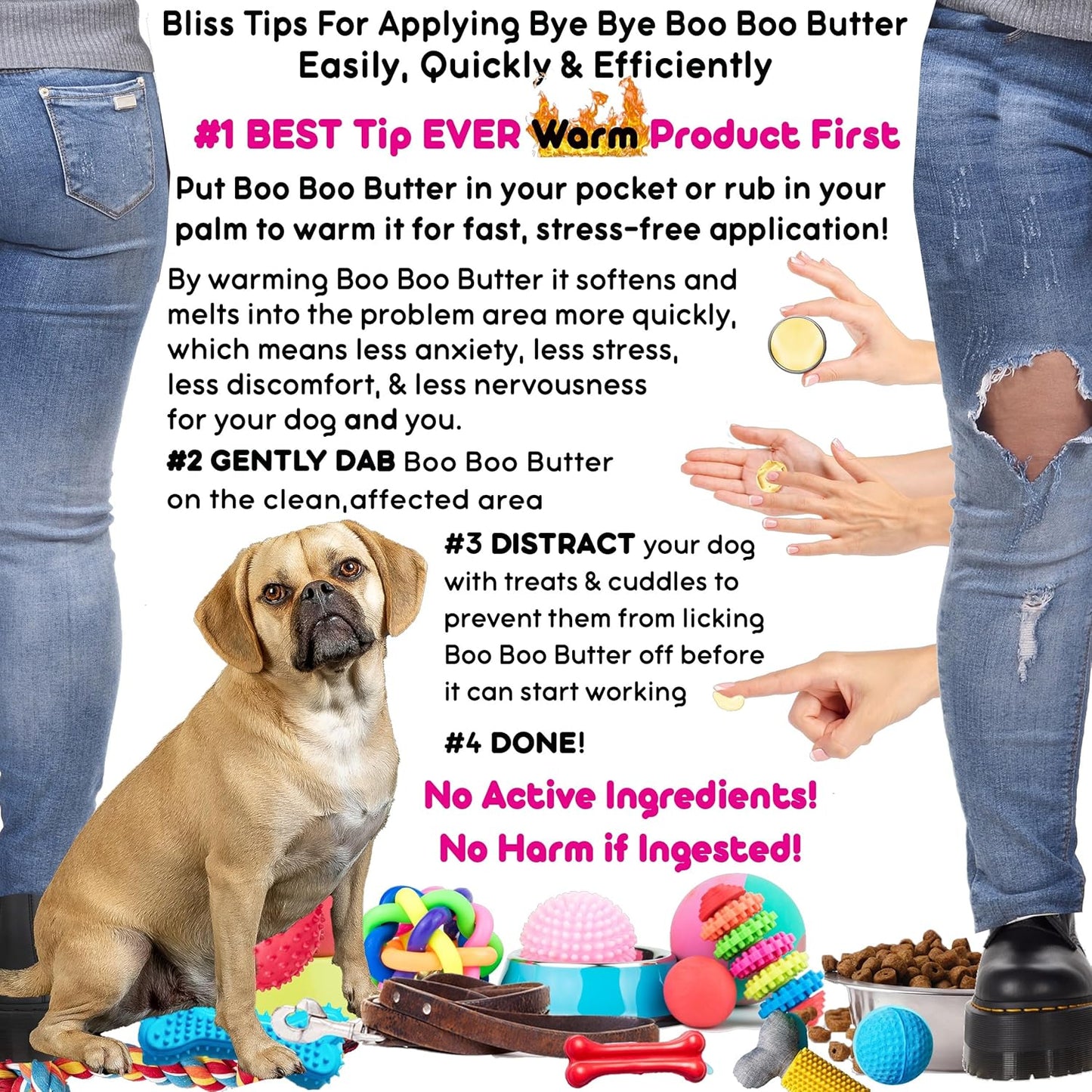 The Blissful Dog Puggle Boo Boo Butter, 0.50-Ounce