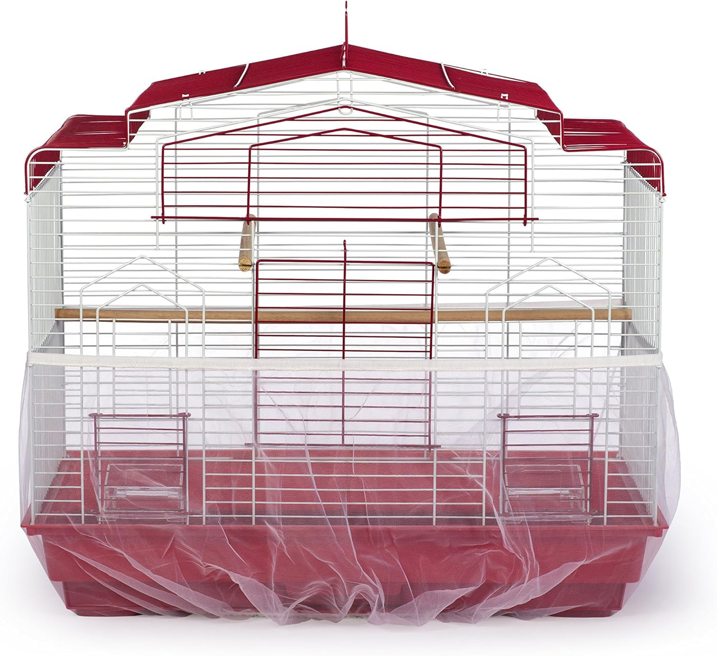 Prevue Pet Products 821W Mesh Bird Seed Catcher, White, Medium/8"