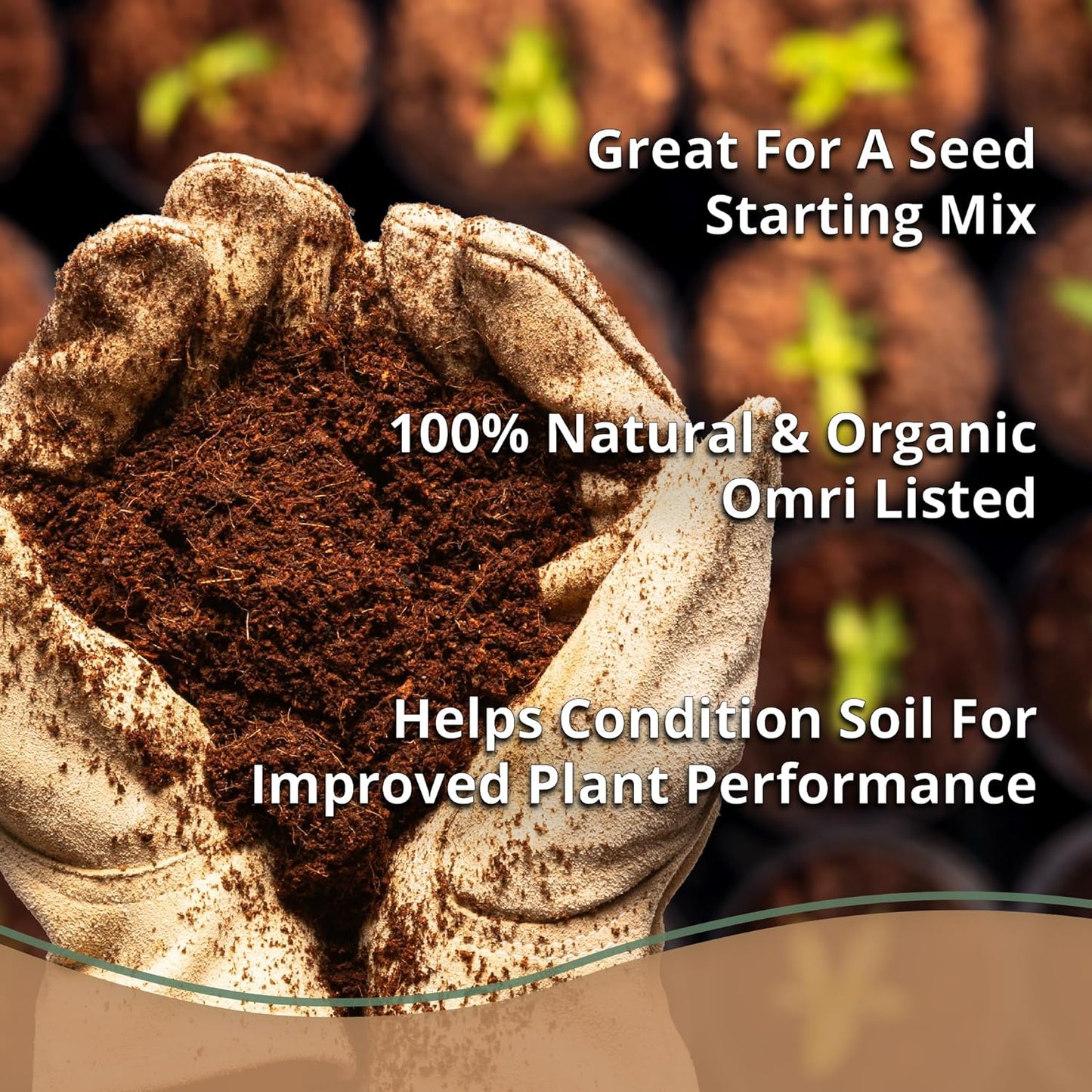 Coco Coir 650gm Bricks (10-Pack) - Organic Coco Coir for Plants - OMRI-Listed Cocopeat Bricks for Garden Soil & Potting Mixes - Coconut Fiber Mixes with Potting Soil for Indoor & Outdoor Plants