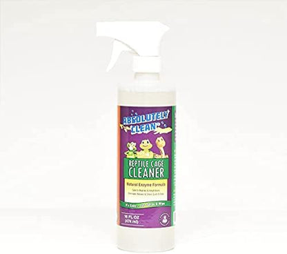 Absolutely Clean Amazing Reptile & Amphibian Terrarium Cleaner and Odor Eliminator - Just Spray/Wipe - Safely & Easily Removes Reptile & Amphibian Messes - USA Made