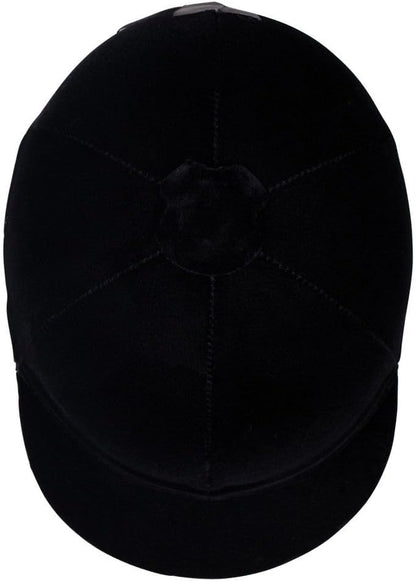 Dura-Tech Velvet Horse Riding Hunt Cap | Classic English Equestrian | Hunter Class Elegance | Use in Breed Show | Color Black