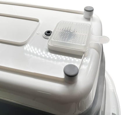 7.1 Gal/27L Multipurpose Collapsible Pet Bathtub Upgraded with Drainage Hole and Pet Hair Collector for Bathing/Shower, Portable Laundry Basket-Foldable Bathing Tub-Storage Organizer.