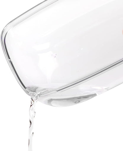 BUCATSTATE Hamster Sand Bath Container Large Hamster Toilet with Scoop Set Dust Bust Accessories for Small Animals (Transparent, Medium)