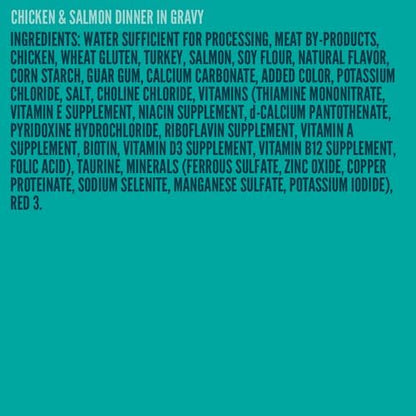 A Strong Heart Canned Wet Cat Food, Chicken & Salmon Dinner in Gravy - 5.5 oz Cans (Pack of 24), Made in The USA with Real Chicken & Salmon