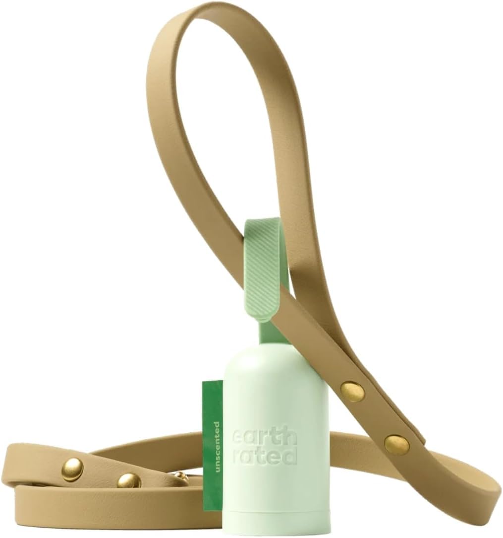 Earth Rated Dog Poop Bag Holder & Leash Dispenser. Chosen for real quality, fits naturally into