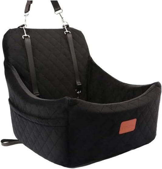 Dog Car Seat for Medium Sized Dog,Pet Travel Car Bed with Seat Belt Channle,Fully Detachable and