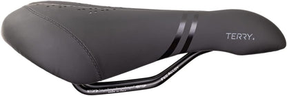 Terry Liberator Y Gel Italia Saddle - Ergonomic Foam/Gel Padded Bike Seat - Men's Comfortable Seat Cushion, Bike Seats for Men - Dura-Tek Synthetic Cover, Center Cutaway