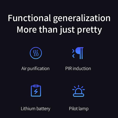 Smart Cat Litter Deodorizer，Dust-Free Cat box Deodorizer Rechargeable 4000 mAh，for All Kinds of Cat Litter Box Bathroom Wardrobe Kitchen and Small Area, White