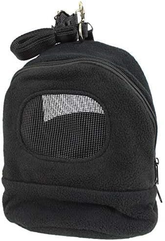 Kucci Carry Pouch - Fleece Travel Bonding Carrier Bag - for Sugar Gliders, Squirrels, Marmosets, Hamsters, Rodents, Rats, Reptiles & Other Small Pets (Regular)