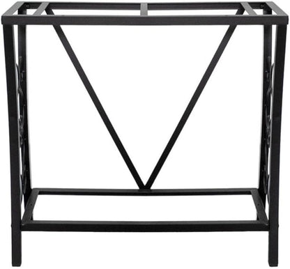 MAKLAINE Traditional Steel 29 Gallon Metal Aquarium Stand in Black
