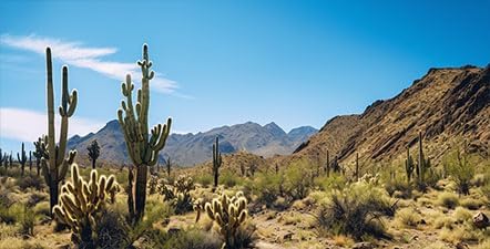 Reptile Habitat Background, Retro Desert Oasis Cactus Terrarium Background 30X18 in Background with