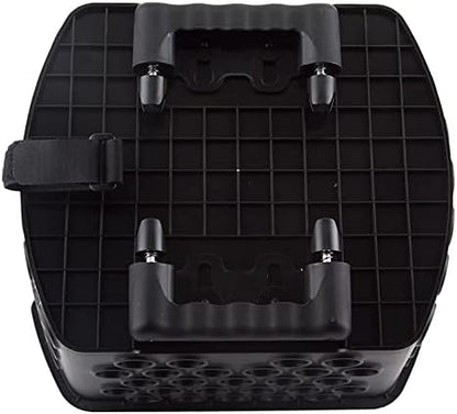 BiKASE Durable Dog Bike Basket & Carrier, Rear Mount Pet Basket for Bikes with Super Comfort Mat and Cover, Ideal for Small Dogs and Cats up to 12 lbs