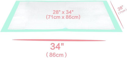 Dog Pee Pads for Dogs XXL 30"x36" Charcoal Puppy Pads 20 Counts Extra Large Disposable Activated Carbon Super Absorbent Full Edge-Wrapping Pee Pads Odor-Control Training Pads（Simplified Version）