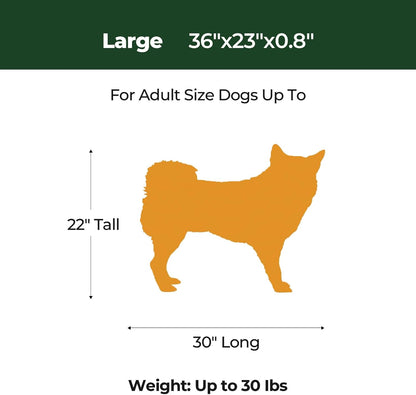 BALANCE Dog Crate Pad, Dog Foam Crate Mat Kennel Pad, Washable Water-Resistant Pet Bed Flat Dogs Cage Mat for Large Dogs