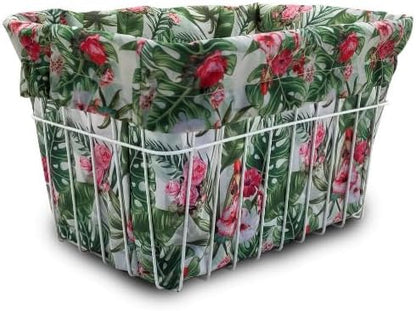 Cruiser Candy Bike Basket Liner Waterproof, Universal Fit for Most Bike Baskets, Stylish 2in1Tote, Bike Basket Cover, EBiKE Front Wire Or Wicker Bike Baskets Fits Up to 15x12x10