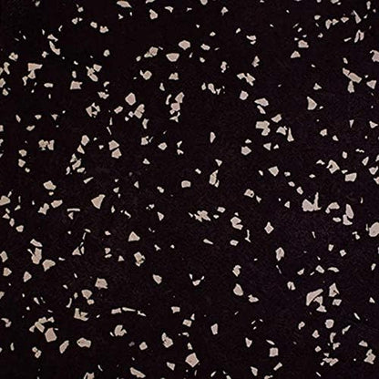 Playsafer Genaflex Rubber Gym Floor Mat, Heavy Duty Commercial Protective Gym Flooring Roll - 8mm Thick (4' X 6', 15% Grey)