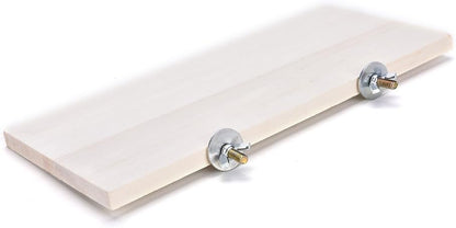 1Pc Pet Parrot Bird Cage Perches Square Wooden Stand Corner Shelf Laddered Platform Animals Springboard Budgie Toys Bird Tree Perches for Parakeets Hamster Pizies