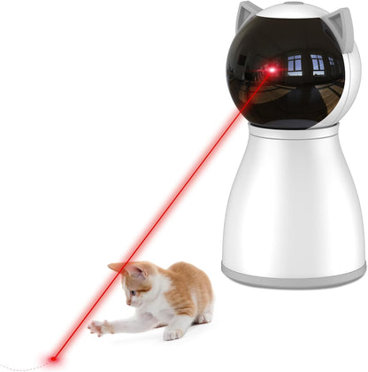 Laser Cat Toys for Indoor Cats,The 4th Generation Real Random Trajectory Motion Activated Rechargeable Automatic Cat Laser Toy,Interactive Cat Toys for Bored Indoor Adult