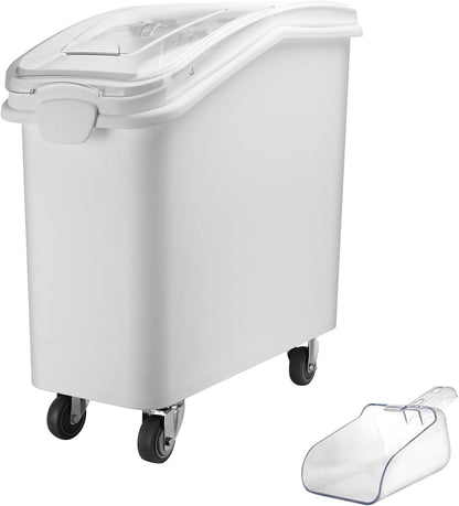 Ingredient Storage Bin,21 Gallon Dispenser Bin with Scoop for Dry Food, Sugar, Baking Supplies,Kitchen Rice Cereal Flour Bin,BPA Free,Pet Food Storage Container,Dog Cat Birds Food (21 Gallon)