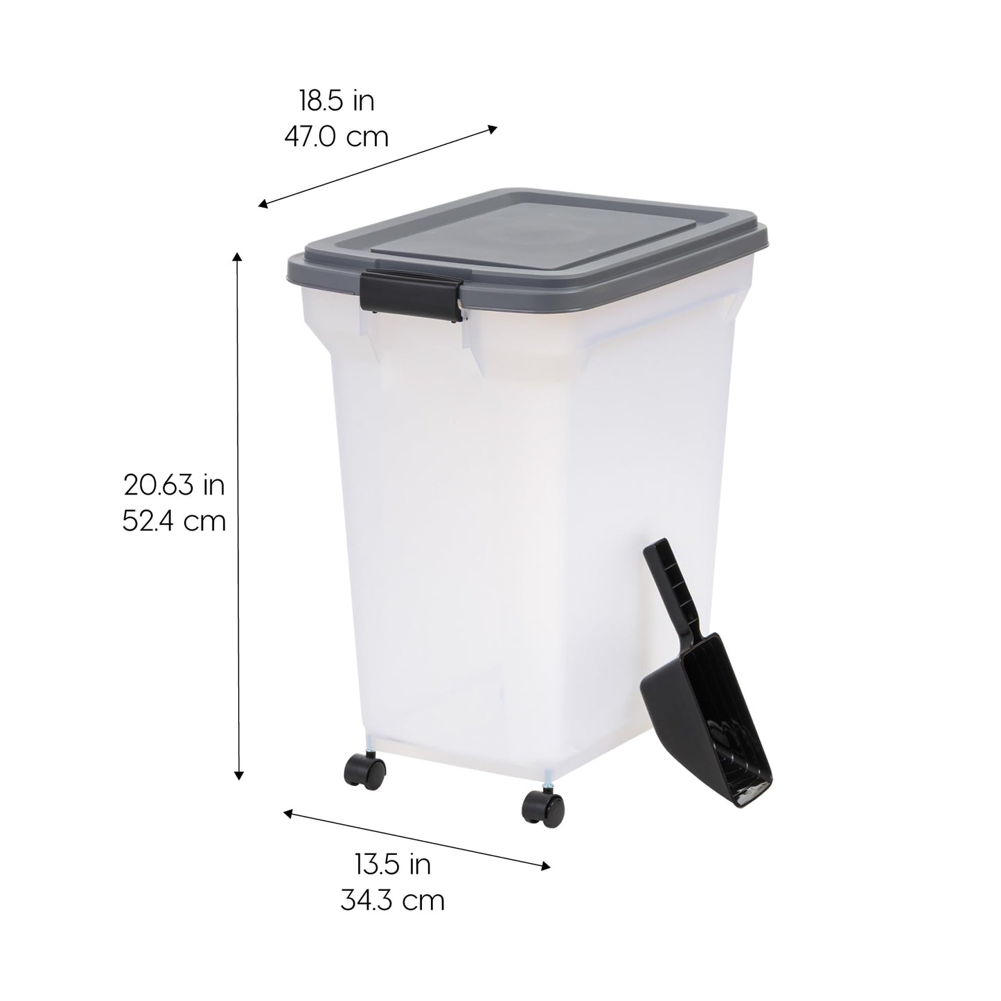 IRIS USA Dog Food Storage Container. Chosen for real quality, fits naturally into modern pet homes.