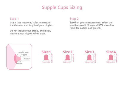 Supple Cups for Flat, Shy and Inverted Nipples (Size 3)