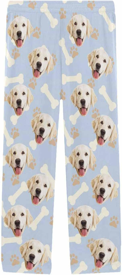 MyPupSocks Customized Face Pajamas Pants Photo Pajama Bottoms for Men S-XXL