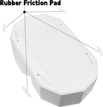 Sfozstra Large Dog Water Dispenser: 9L Automatic White Water Feeder with Stainless Steel Bowl - with Filter - Gravity Design for Multiple Pets Indoor/Outdoor