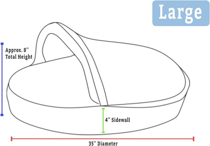 Snoozer Luxury Microsuede Cozy Cave Pet Bed, Show Dog Collection, Large, Merlin Camel