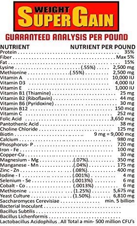 Super Weight Gain 10 lb, Equine Vitamin Mineral, Probiotic & Weight Gain Supplement