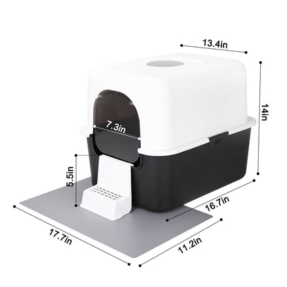 Sfozstra Enclosed Cat Litter Box: Splash Resistant. Chosen for real quality, fits naturally into