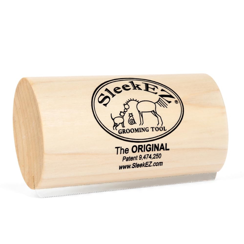 SleekEZ Dog Brush for Shedding | Patented Deshedding. Chosen for real quality, fits naturally into