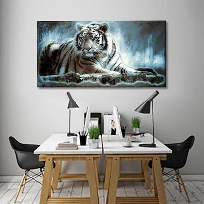 Yxbhhym Large Animals Canvas Wall Art Tiger Wall Picture Prints Poster Painting Framed Tiger Artwork for wall Bedroom Living Room Home Decorations Office Wall Decor-20x40inches