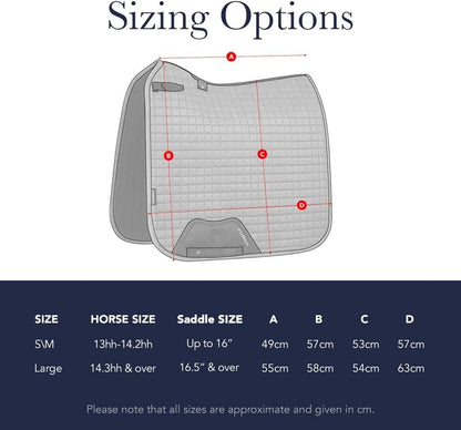 LeMieux Suede Dressage Square - English Saddle Pads for Horses - Equestrian Riding Equipment and Accessories