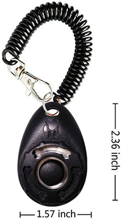 Dog Training Clicker with Wrist Strap - OYEFLY Durable Lightweight Easy to Use, Pet Training Clicker for Cats Puppy Birds Horses. Perfect for Behavioral Training 4-Pack (4colour)