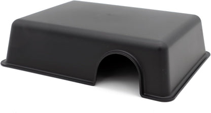 Reptile Hide Box Snake Hide Feel Secure and Safe, Gecko Hide (Black, Large 2 Pcs)
