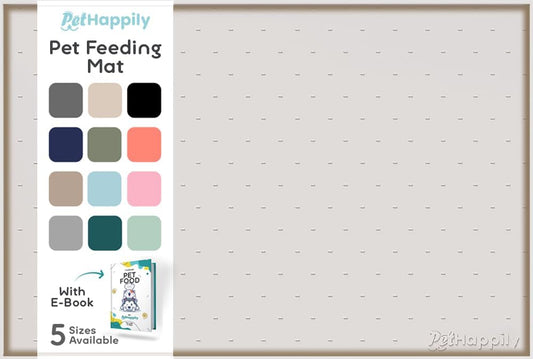 Dog Food Mat - 24x15 Raised Edges Dogs Mat for Food and Water Prevent Spill, Waterproof Cat Food Mats Protect Floors, Easy Clean Dog Bowl Mats for Food and Water, Silicone Pet Feeding Placemats Mist