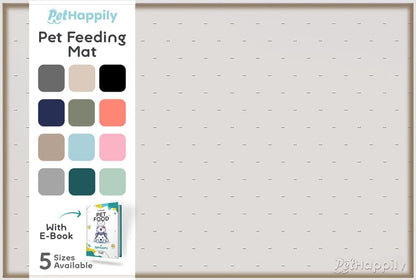 Dog Food Mat - 28x18 Raised Edges Dogs Mat for Food and Water Prevent Spill, Waterproof Cat Food Mats Protect Floors, Easy Clean Dog Bowl Mats for Food and Water, Silicone Pet Feeding Placemats