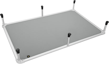 Veehoo Chew Proof Elevated Dog Bed - Cooling Raised Pet Cot - Silver Aluminum Frame and Durable Textilene Mesh Fabric, Unique Designed No-Slip Feet for Indoor or Outdoor Use, Grey, XX-Large, CWC2003