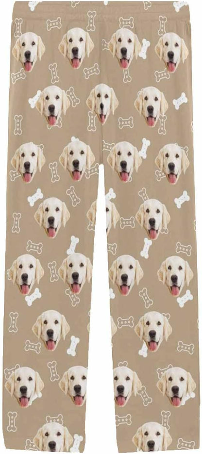 MyPupSocks Customized Face Pajamas Pants Photo Pajama Bottoms for Men S-XXL