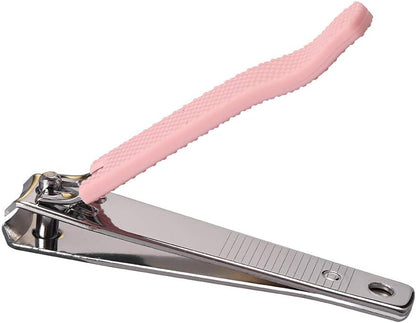 Rocutus 2pcs/Set Nail Clippers Set Portable Nail Scissors Toenail Clippers Nail Clippers,Adult Pedicure Nail Clippers,Fingernail Clippers Household Foot Manicure Scissors Manicure Tools (Pink)