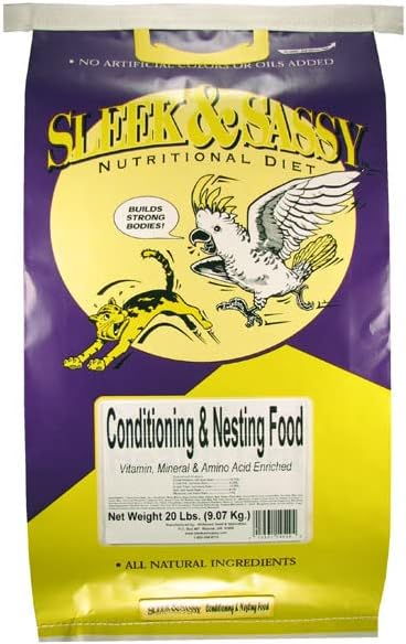 SLEEK & SASSY Conditioning & Nestling Bird Food (20 lbs.)