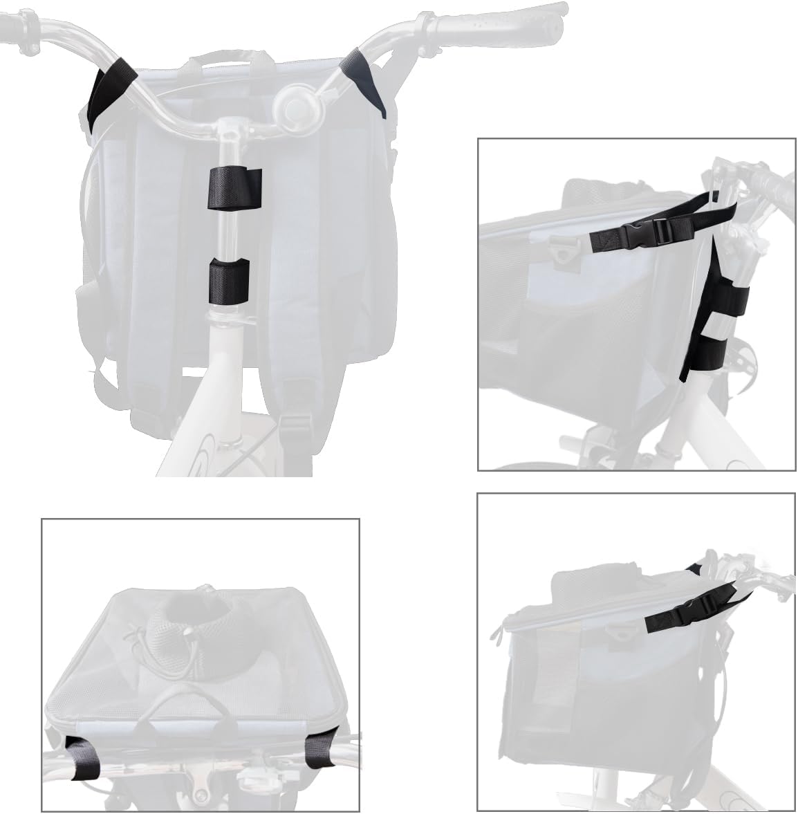 Pet Carrier Bicycle Basket Bag Pet Carrier/Booster Backpack for Dogs and Cats with Big Side Pockets,Comfy & Padded Shoulder Strap,Travel with Your Pet Safety（Classic Blue）