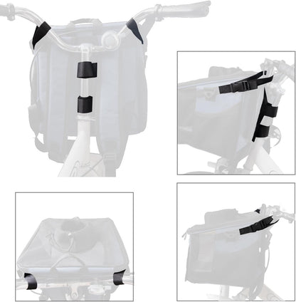 Pet Carrier Bicycle Basket Bag Pet Carrier/Booster Backpack for Dogs and Cats with Big Side Pockets,Comfy & Padded Shoulder Strap,Travel with Your Pet Safety（Classic Blue）