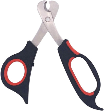Professional Cat Nail Clippers Trimmer Scissors for Small Breeds, Puppies, Rabbits, and More, Safe Sharp Stainless Steel Blades, Non-Slip Big Handles, Easy at Home Grooming