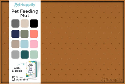 Dog Food Mat - Raised Edges Dogs Mat for Food and Water Prevent Spill, Waterproof Cat Food Mats Protect Floors, Easy Clean Dog Bowl Mats for Food and Water, Silicone Pet Food Tray