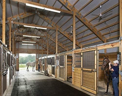 American Floor Mats - Heavy Duty Stall Tiles - Stable/Horse Tiles - Thick, Durable Rubber Flooring Solid Black 1 Border Tile 3/8" Thick