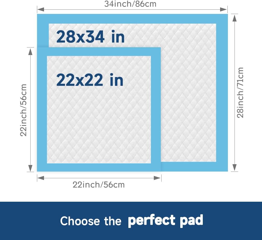 Quilocare 100PCS 28” x 34” Puppy Pads